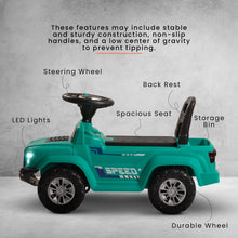 Baybee Push Ride on Baby Jeep for Kids Toys with LED Light & Storage Bin