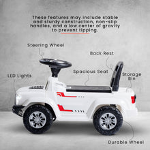 Baybee Push Ride on Baby Jeep for Kids Toys with LED Light & Storage Bin