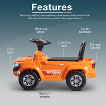 Baybee Speedy Baby Ride on Car for Kids, Push Ride on Toy With Led Light