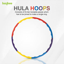 Baybee Detachable Hula Hoop for Kids Adults, Fitness Hoola Hoop Rings for Kids with 8 Interlockable Piece