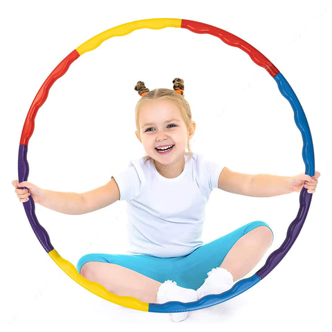 Baybee Detachable Hula Hoop for Kids Adults, Fitness Hoola Hoop Rings for Kids with 8 Interlockable Piece