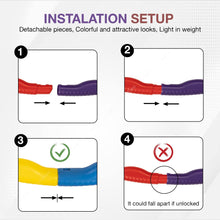 Baybee Detachable Hula Hoop for Kids Adults, Fitness Hoola Hoop Rings for Kids with 8 Interlockable Piece