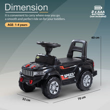 Baybee Speedy Baby Ride on Car for Kids, Push Ride on Toy With Led Light