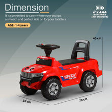 Baybee Speedy Baby Ride on Car for Kids, Push Ride on Toy With Led Light