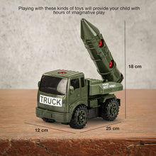 BAYBEE Friction Powered Push and Go Military Truck Toys for Kids