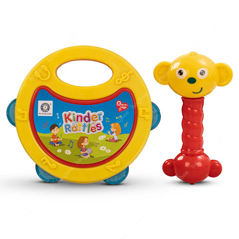 Baybee Pack of 2 Baby Toys Rattles Set with Smooth Edges for Babies.