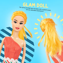 BAYBEE Little Princess Doll for Girls Dressup Toys Girls Doll Set Foldable Hands & Legs Girl Doll with Fashion Accessories Doll House Kids playset