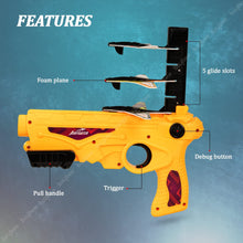 Baybee Airplane Launcher Toy Catapult Plane Gun with Foam Aircrafts Glider for Kids