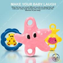Baybee Baby Rattles Toys Set for Babies, Non-Toxic Rattle Teether Set with Smooth Edges.