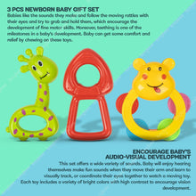 Baybee Baby Rattles Toys Set for Babies, Non-Toxic Rattle Teether Set with Smooth Edges.