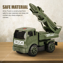 BAYBEE Friction Powered Push and Go Military Truck Toys for Kids