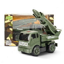 BAYBEE Friction Powered Push and Go Military Truck Toys for Kids