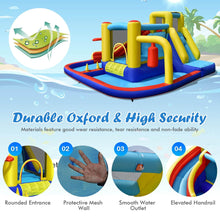 Inflatable Water Slide for Kids Water Park Jump Castle with 2 Splash Pools, Boxing, Water Slides Inflatables for Kids, Blow up Backyard Party Outdoor Water Slide Bounce House with Blower