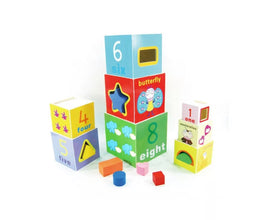 Extrokids Wooden Number Stacker Wraps the box - EKT1690