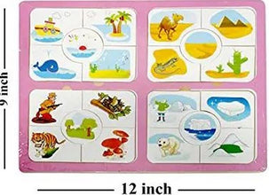 Wooden 4 in 1 Habitat - Pink Board - EKT2231