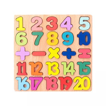 Wooden 8*8 puzzle - 1-20 and symbols - EKT2333