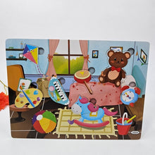 Wooden 2pc puzzle board kids play things - EKT2726