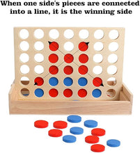 Wooden Connect 4 Game – Classic Strategy Game for Kids & Families
