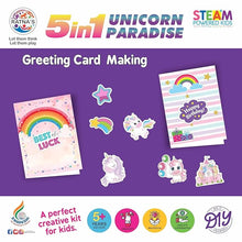 5 in 1 Unicorn Paradise Creative Kit for Kids will be shipped - EKT3635