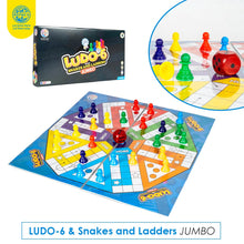 Jumbo 6 Player Ludo With Snake And Ladder - EKT3844
