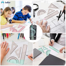 Colour Changing Protractor And Ruler Sets 4 In 1 - EKT3885