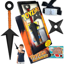 Naruto Toy Set, Kunai Knife With Headband And Shuriken Includes Free Stickers - EKT3902