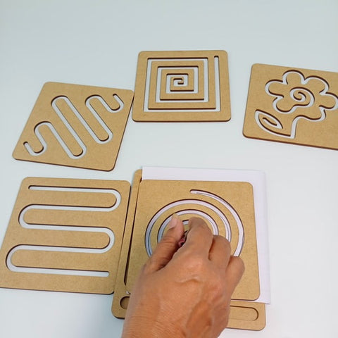 Wooden Cognitive Tracing Board Pattern 2 - EKW0182