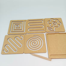 Wooden Cognitive Tracing Board Pattern 2 - EKW0182