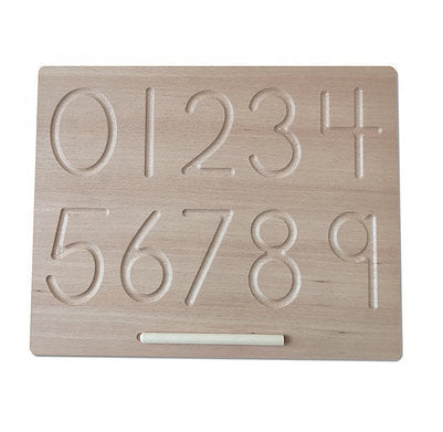 1 Wooden 0 to 9 numbers Tracing board will be shipped - EKW0284